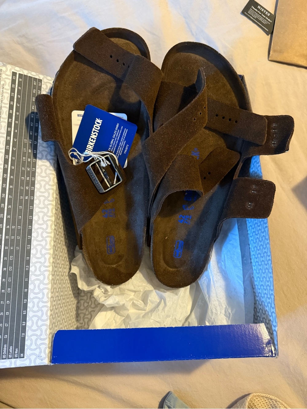 Birkenstock Men’s Brown Suede Arizona Sandals